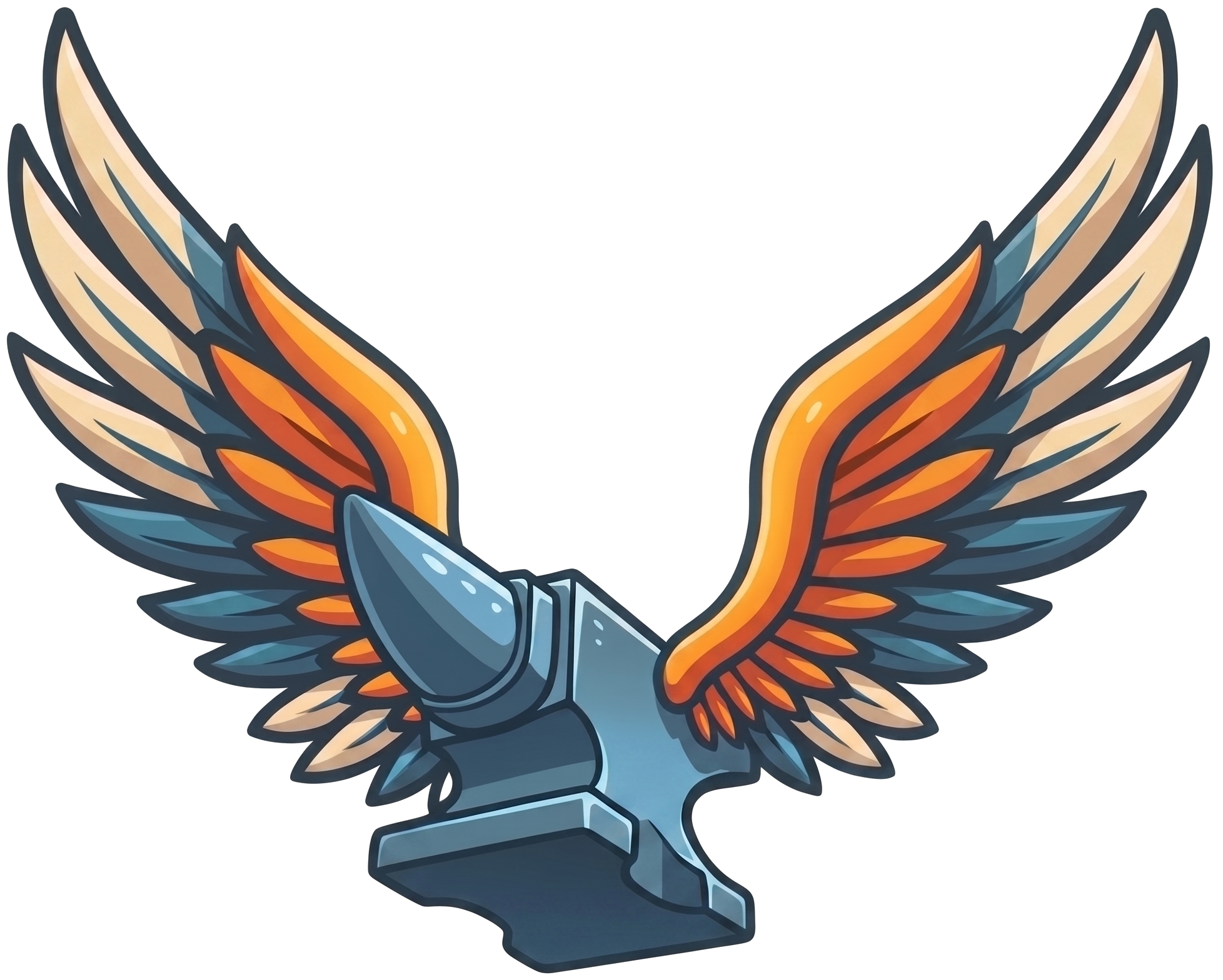 Ani — Forgewing's winged anvil mascot